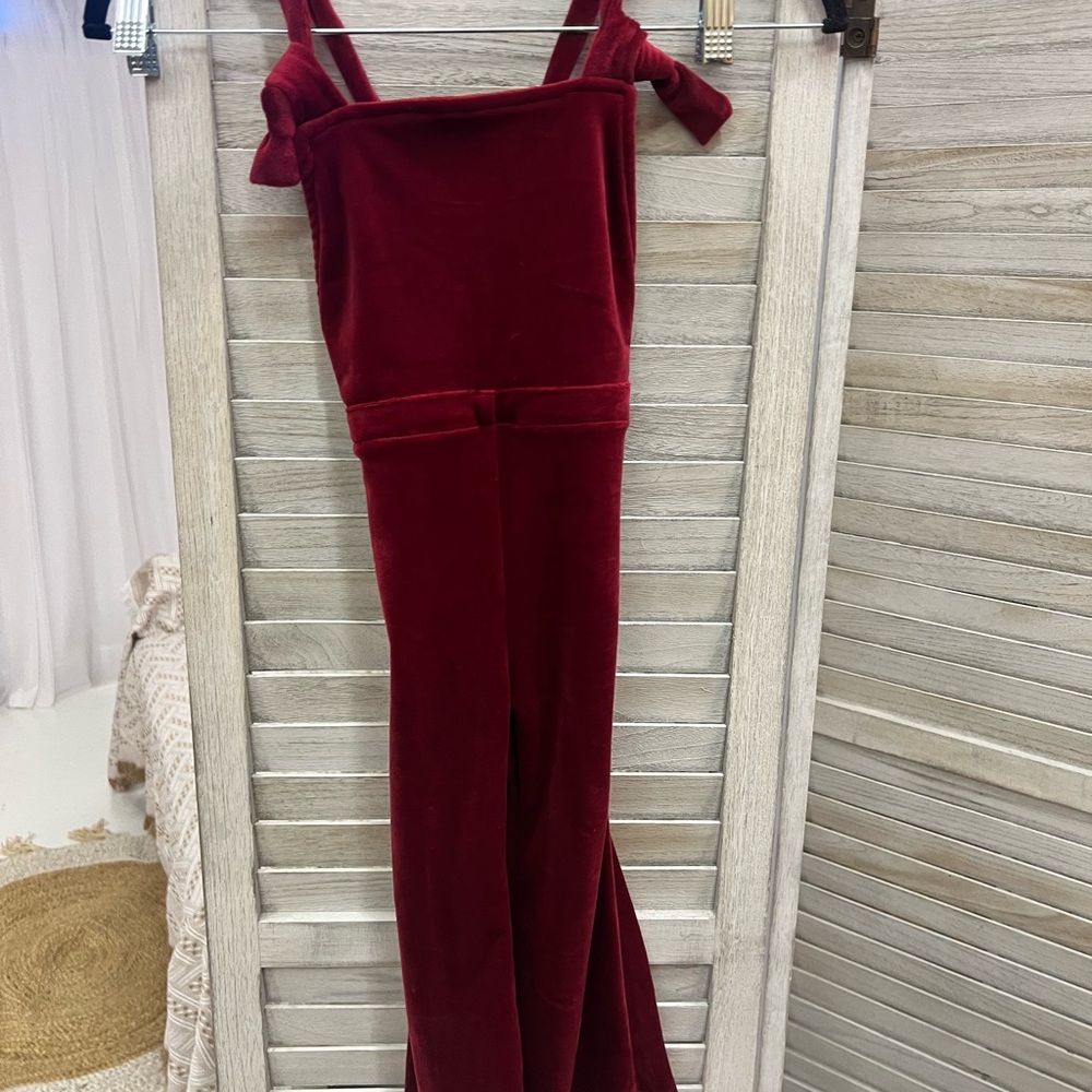 Soft and cute Burgundy Jumpsuit
